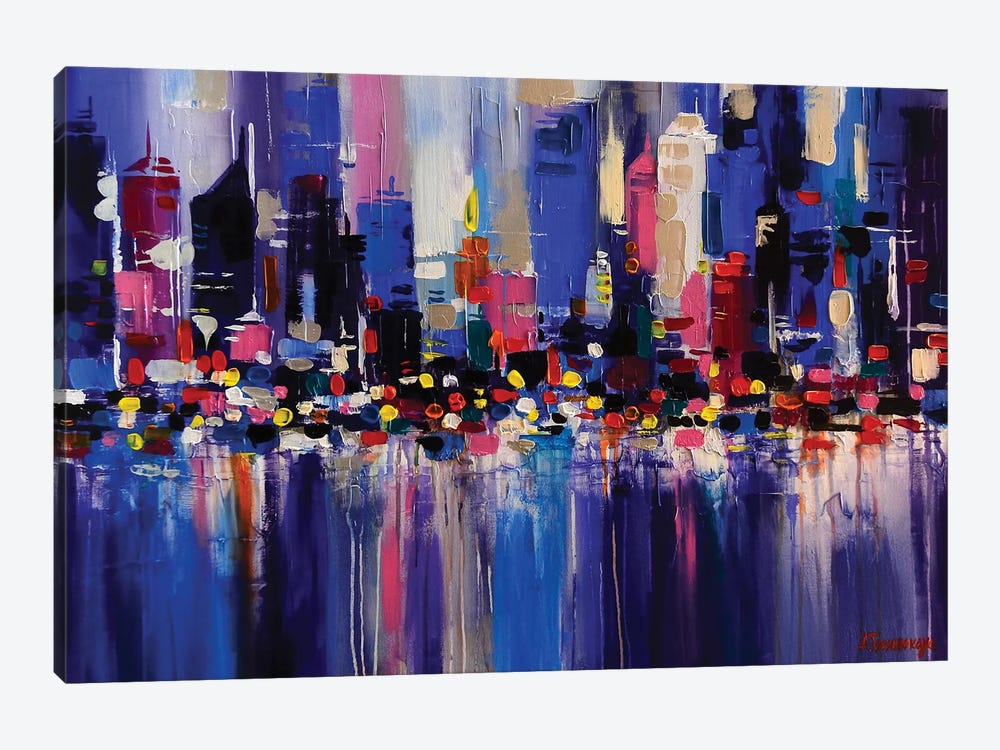 New York City by Aliaksandra Tsesarskaya 1-piece Canvas Art Print