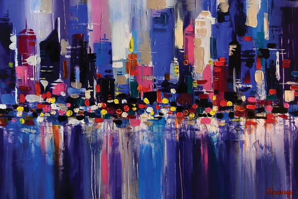 New York City Skylines: New York City by Aliaksandra Tsesarskaya