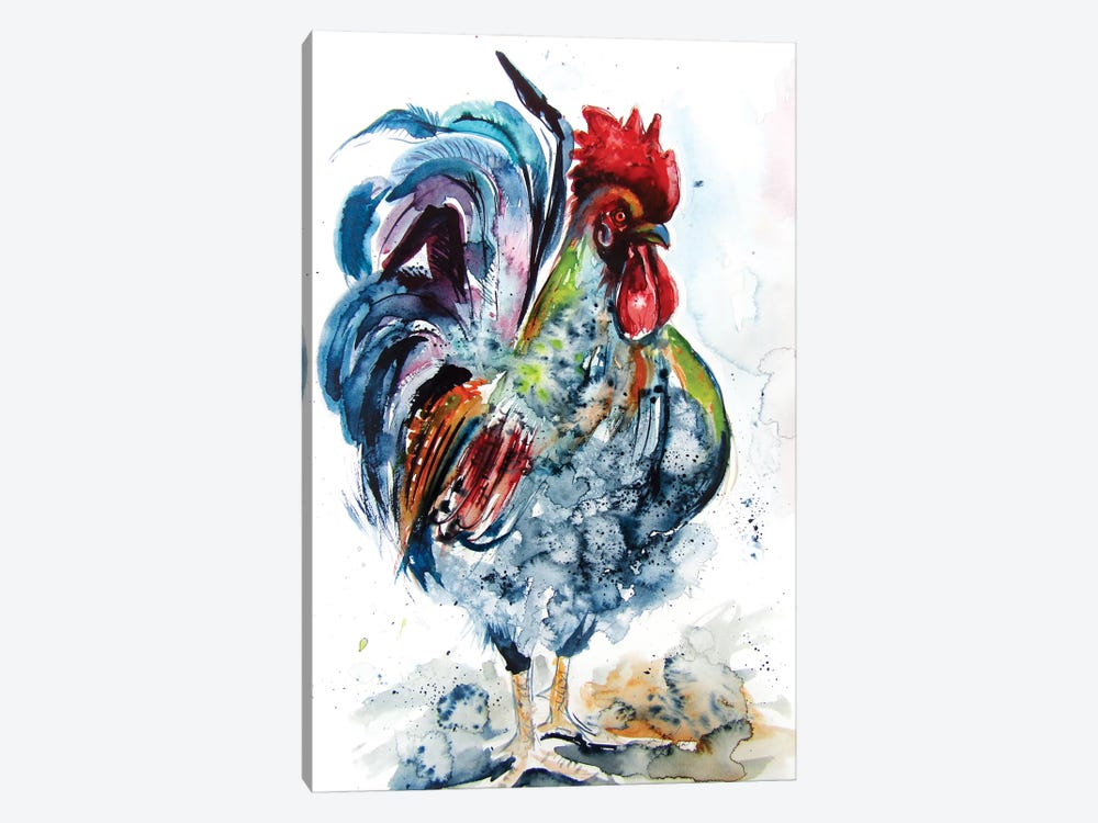 Proud Rooster by Anna Brigitta Kovacs 1-piece Canvas Wall Art