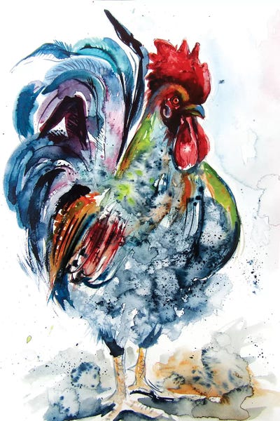 Chickens & Roosters: Proud Rooster by Anna Brigitta Kovacs