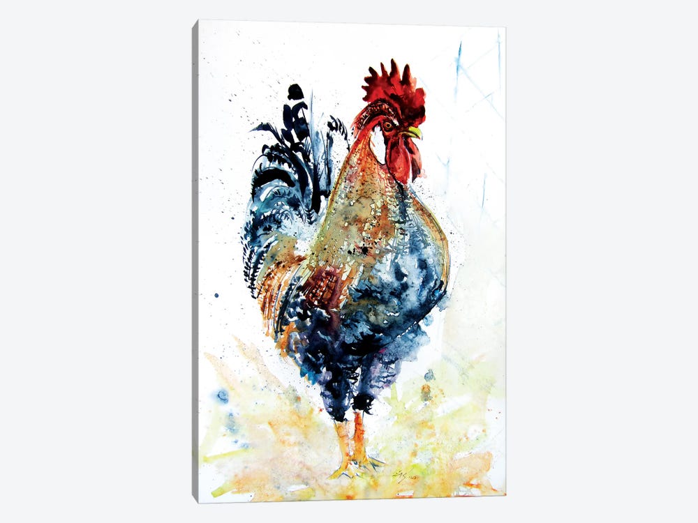 Rooster In The Yard VI by Anna Brigitta Kovacs 1-piece Canvas Art