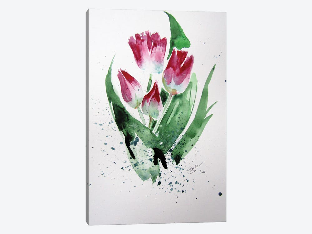 Little Tulips by Anna Brigitta Kovacs 1-piece Canvas Artwork