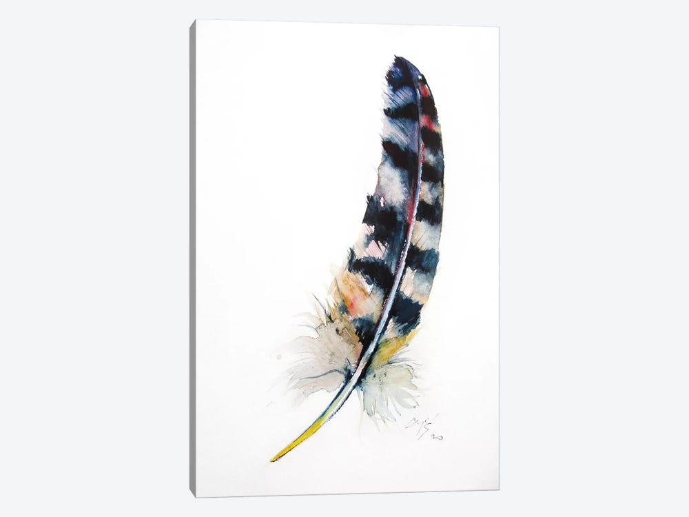 Feather by Anna Brigitta Kovacs 1-piece Canvas Wall Art