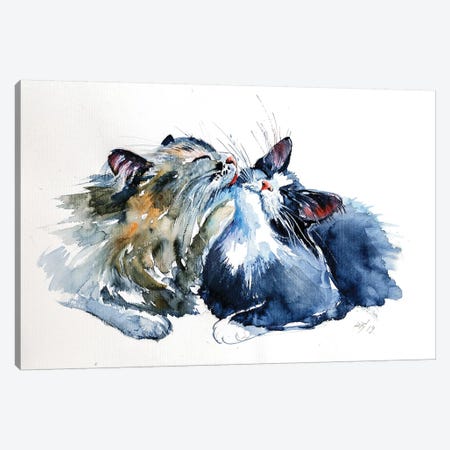 Cats Canvas Print #AKV14} by Anna Brigitta Kovacs Canvas Art