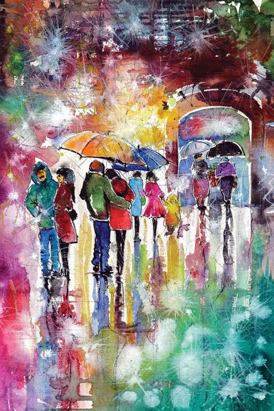 Umbrellas: Cold Day by Anna Brigitta Kovacs