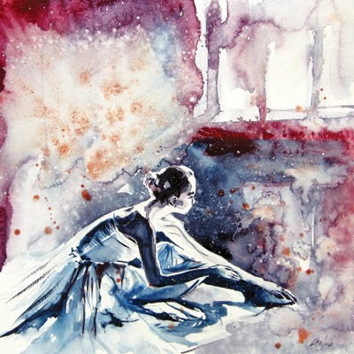 Resting Ballerina Art Print by Anna Brigitta Kovacs | iCanvas