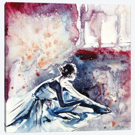 Resting Ballerina Canvas Print #AKV166} by Anna Brigitta Kovacs Canvas Wall Art