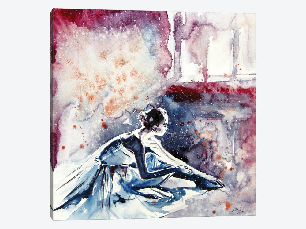 Resting Ballerina by Anna Brigitta Kovacs 1-piece Canvas Art Print