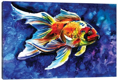 Goldfish Canvas Art Print - Goldfish Art