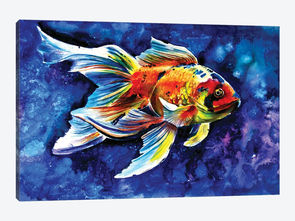 Goldfish by Anna Brigitta Kovacs 1-piece Canvas Print
