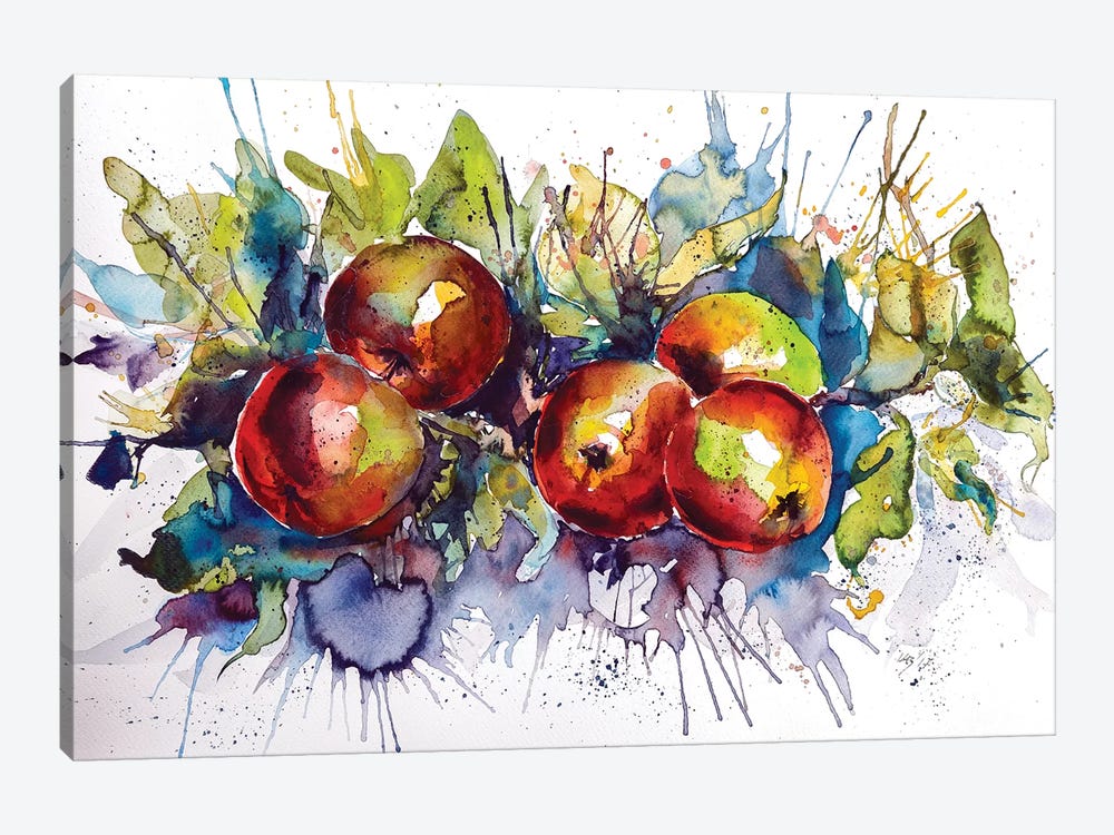 Apples II by Anna Brigitta Kovacs 1-piece Canvas Print