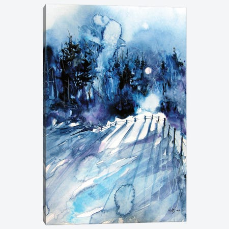 Winter Lights Canvas Print #AKV201} by Anna Brigitta Kovacs Canvas Artwork