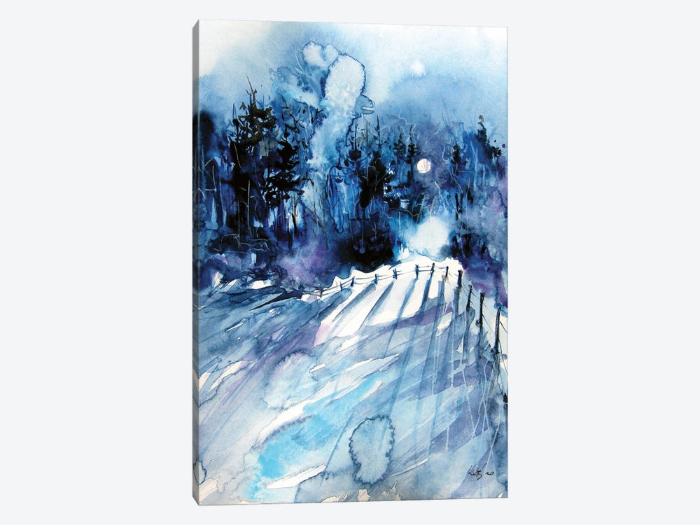 Winter Lights by Anna Brigitta Kovacs 1-piece Canvas Art
