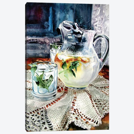Still Life With Lime Juice Canvas Print #AKV206} by Anna Brigitta Kovacs Canvas Print