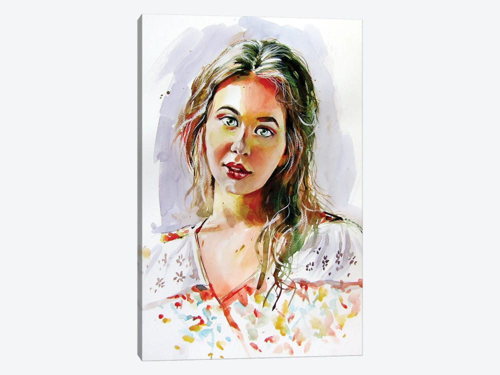 Charming Girl by Anna Brigitta Kovacs 1-piece Canvas Print