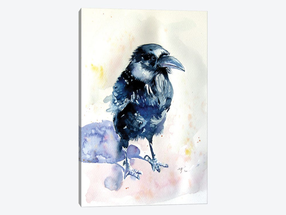 Raven by Anna Brigitta Kovacs 1-piece Canvas Art Print