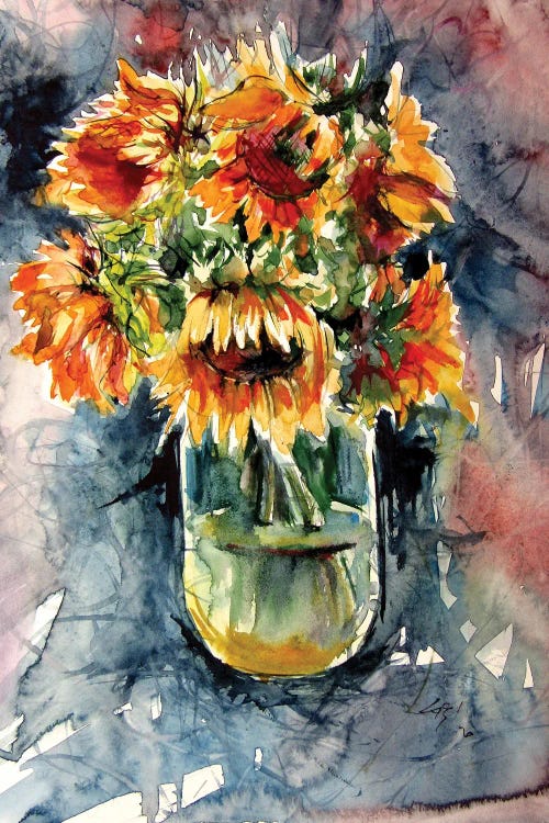 Still Life With Some Sunflowers