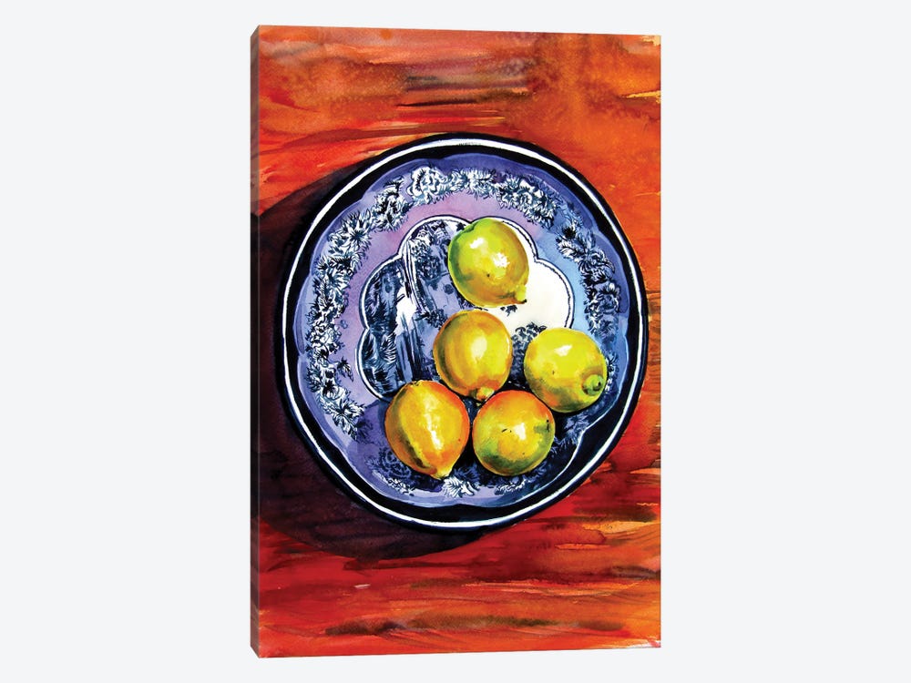 Still Life With Lime by Anna Brigitta Kovacs 1-piece Canvas Art Print