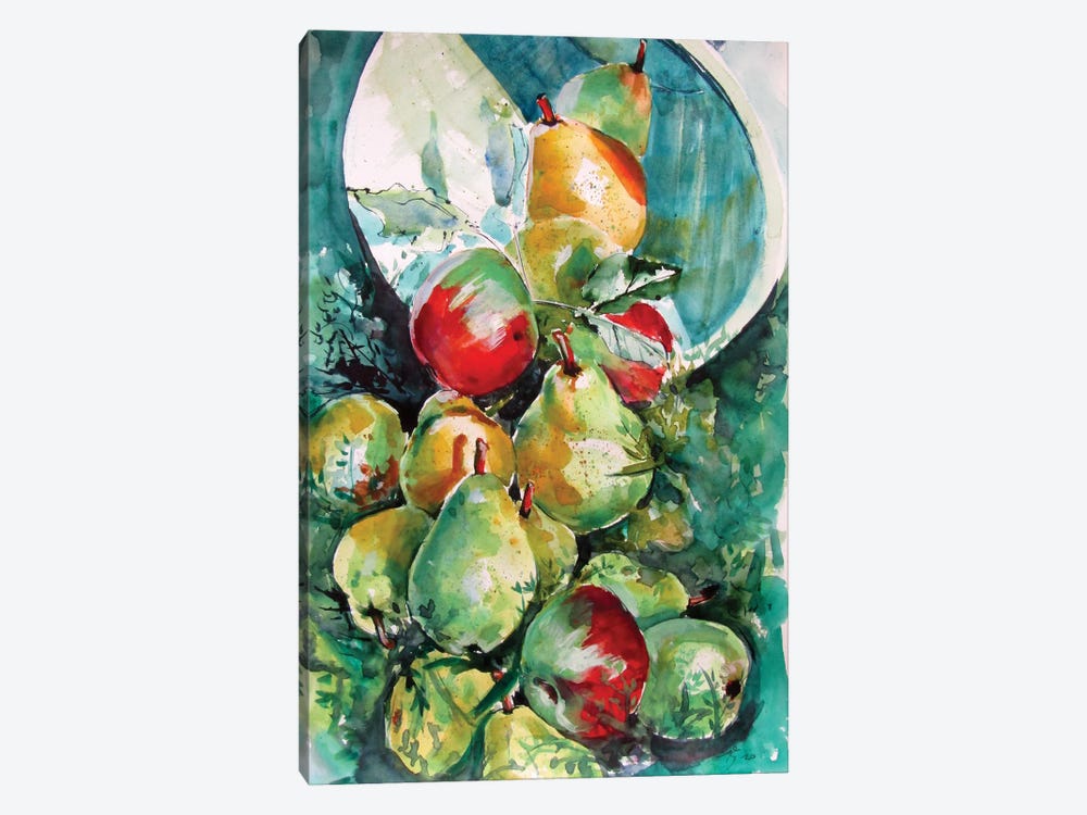 Fruits In The Grass by Anna Brigitta Kovacs 1-piece Canvas Artwork
