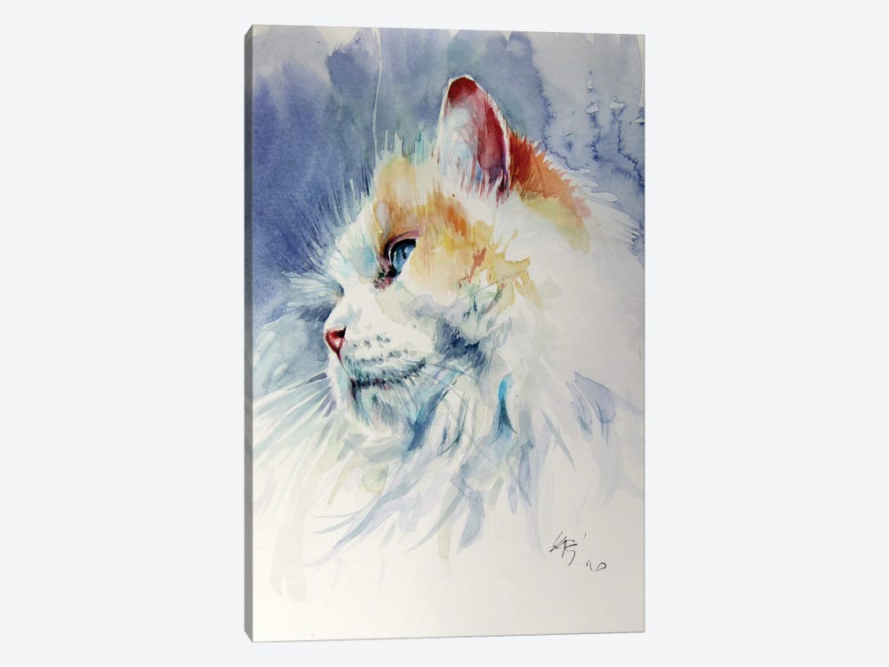 Cat Portrait II by Anna Brigitta Kovacs 1-piece Art Print