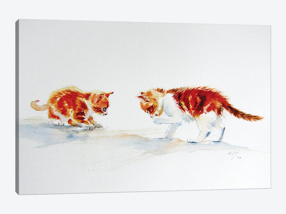 Cute Kittens by Anna Brigitta Kovacs 1-piece Canvas Art Print