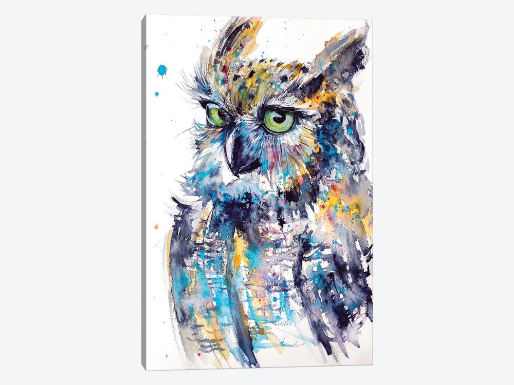 Cute Owl by Anna Brigitta Kovacs 1-piece Canvas Artwork