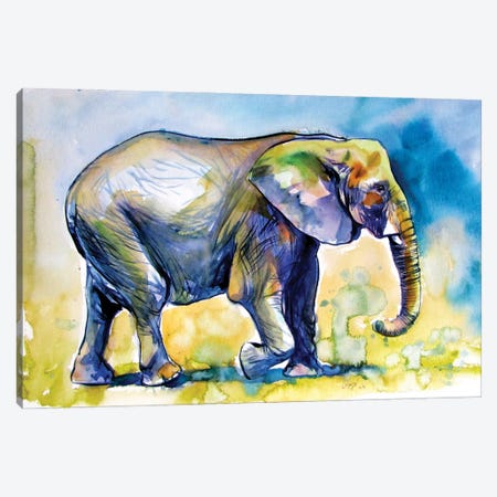 Majestic Elephant Alone III Canvas Print #AKV292} by Anna Brigitta Kovacs Canvas Print