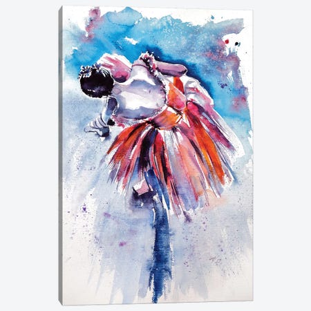 Ballerina Canvas Print #AKV2} by Anna Brigitta Kovacs Canvas Wall Art