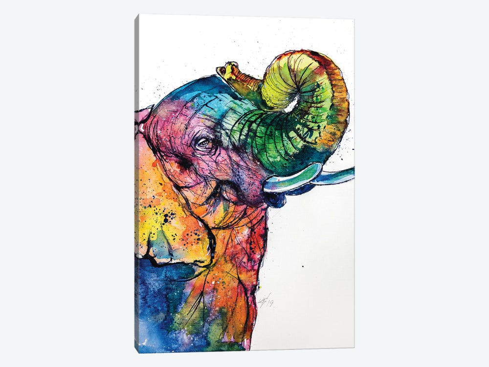 Elephant Love by Anna Brigitta Kovacs 1-piece Art Print