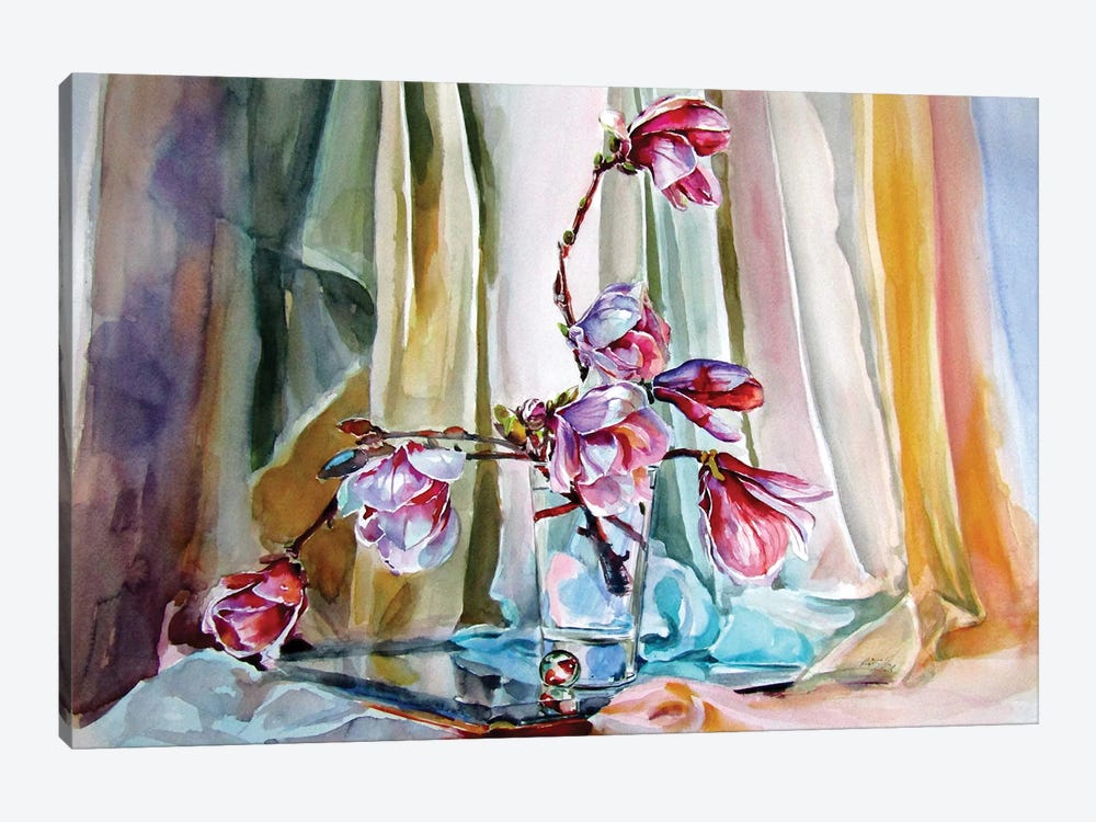 Still Life With Magnolia by Anna Brigitta Kovacs 1-piece Art Print