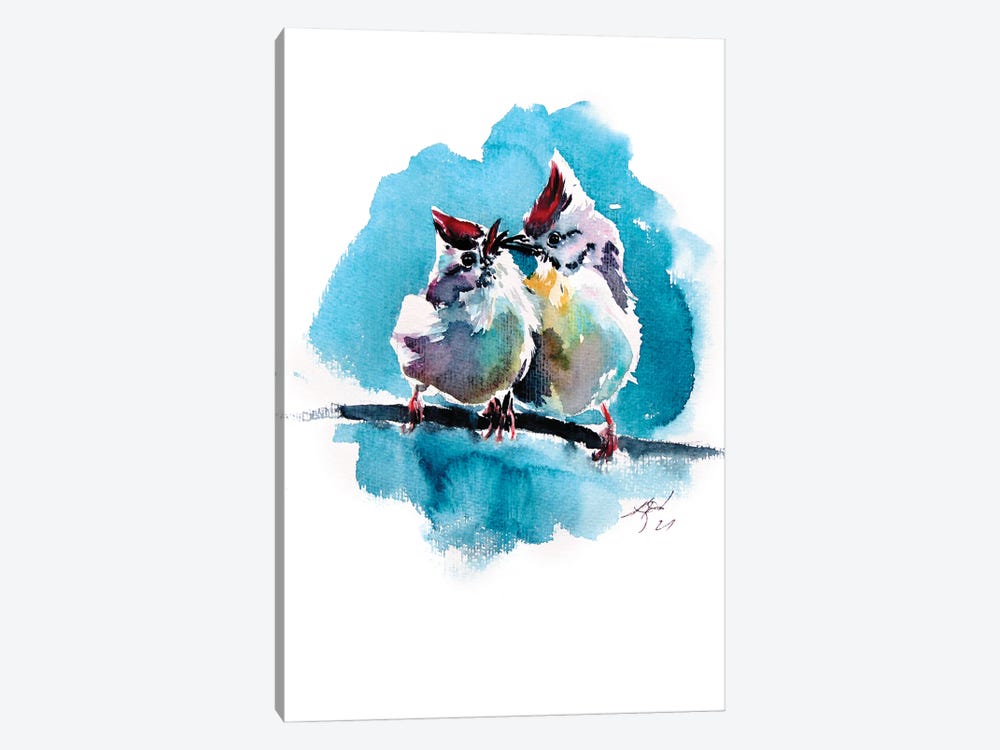 Cute Birds by Anna Brigitta Kovacs 1-piece Art Print