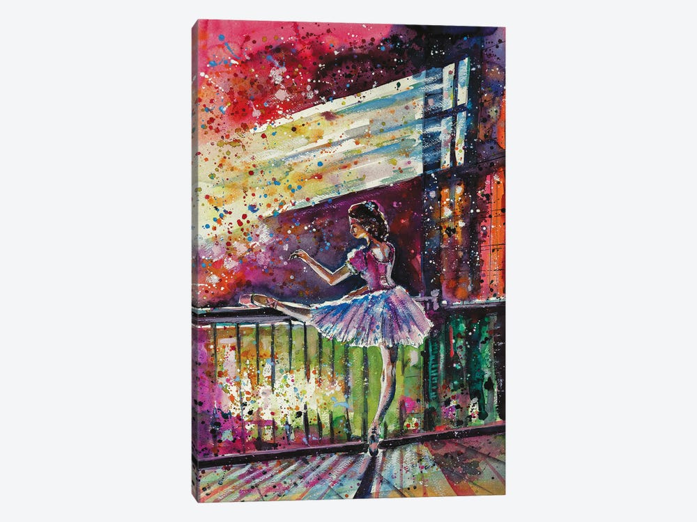 Ballerina Dancing by Anna Brigitta Kovacs 1-piece Canvas Print