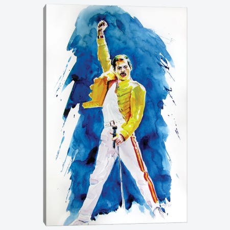 Freddie Mercury Canvas Print #AKV411} by Anna Brigitta Kovacs Canvas Art Print