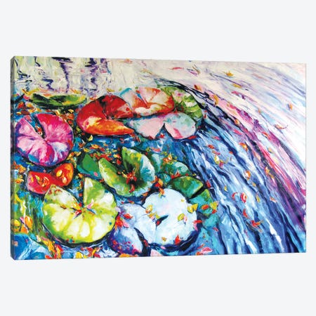 Autumn With Water Lilies Canvas Print #AKV418} by Anna Brigitta Kovacs Canvas Print