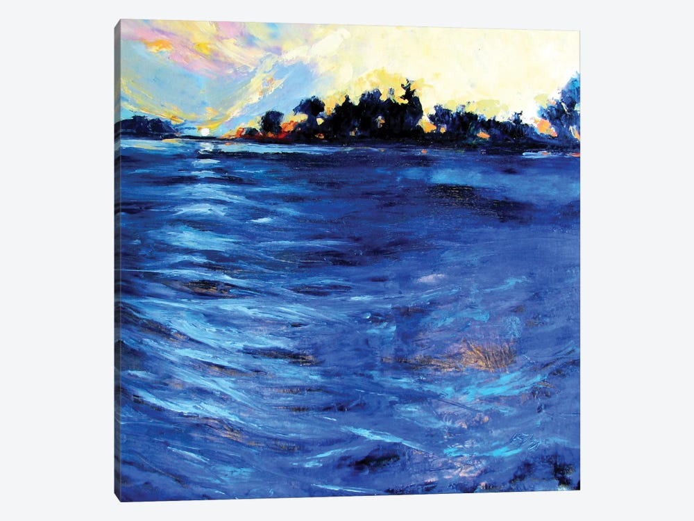 Sunrise At Water by Anna Brigitta Kovacs 1-piece Canvas Print