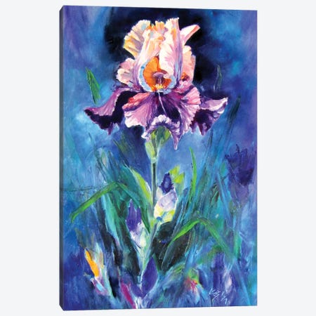 Purple Lily II Canvas Print #AKV424} by Anna Brigitta Kovacs Art Print