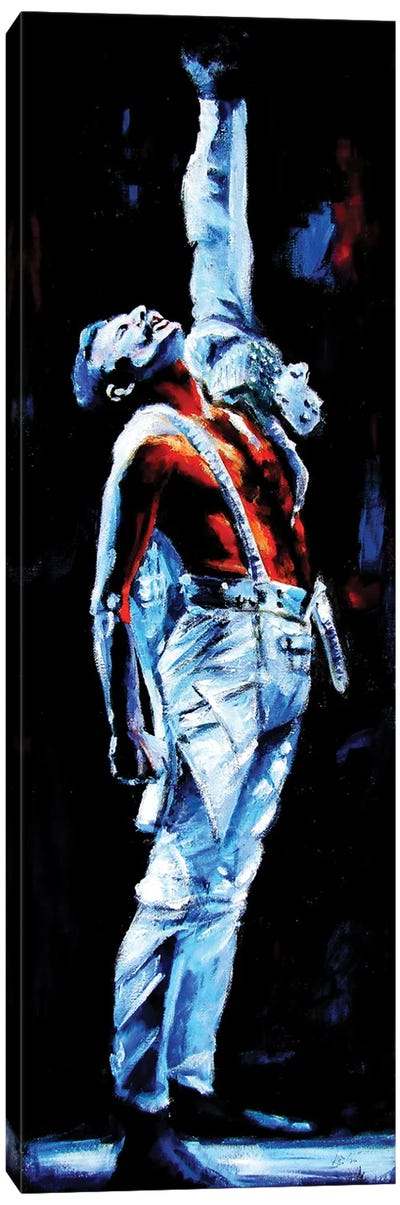 Freddie Mercury II Canvas Art Print - I Love the '80s