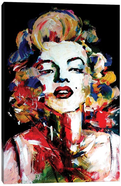 Beauty Marilyn Canvas Art Print - Anna Brigitta Kovacs