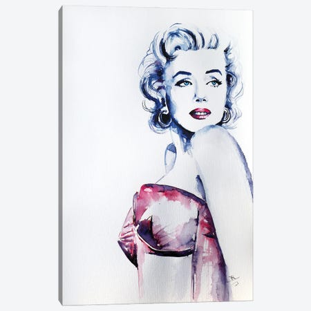 Marilyn Canvas Print #AKV436} by Anna Brigitta Kovacs Canvas Art