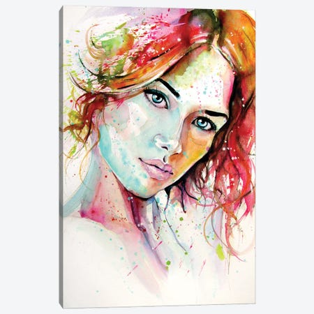 Charming Girl V Canvas Print #AKV441} by Anna Brigitta Kovacs Canvas Wall Art