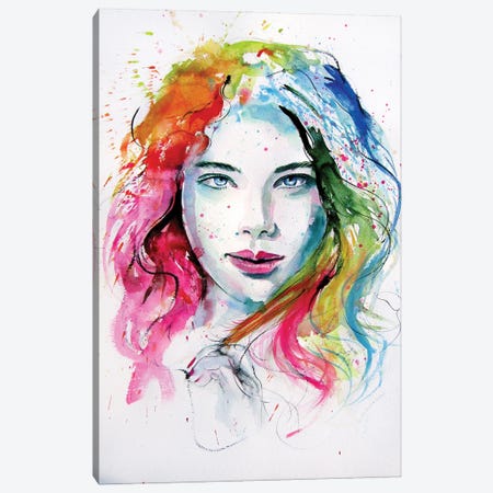 Charming Girl IX Canvas Print #AKV450} by Anna Brigitta Kovacs Canvas Art Print