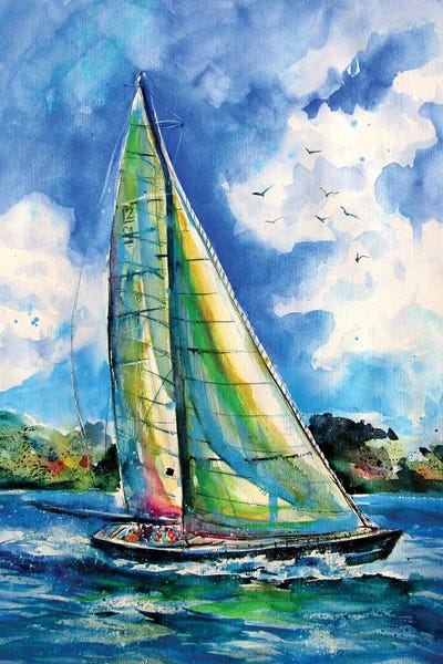 Coastal & Ocean Abstracts: Summer And Freedom by Anna Brigitta Kovacs