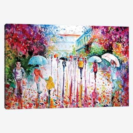 Colorful Fall In The City Canvas Print #AKV456} by Anna Brigitta Kovacs Canvas Art