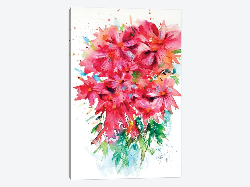 Flowers In The Garden III by Anna Brigitta Kovacs 1-piece Canvas Print