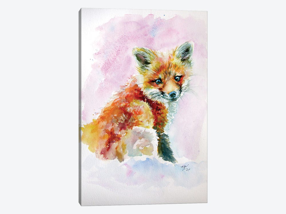Red Fox Puppy by Anna Brigitta Kovacs 1-piece Canvas Wall Art