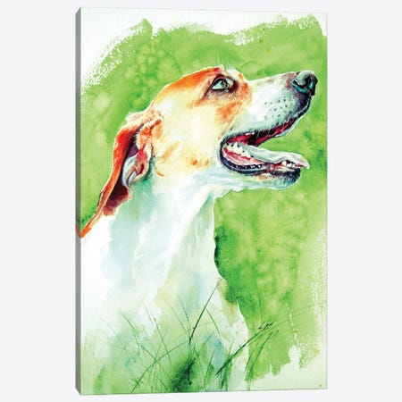 Dog Smile Canvas Print #AKV471} by Anna Brigitta Kovacs Art Print