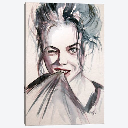 Funny Girl Canvas Print #AKV488} by Anna Brigitta Kovacs Canvas Art