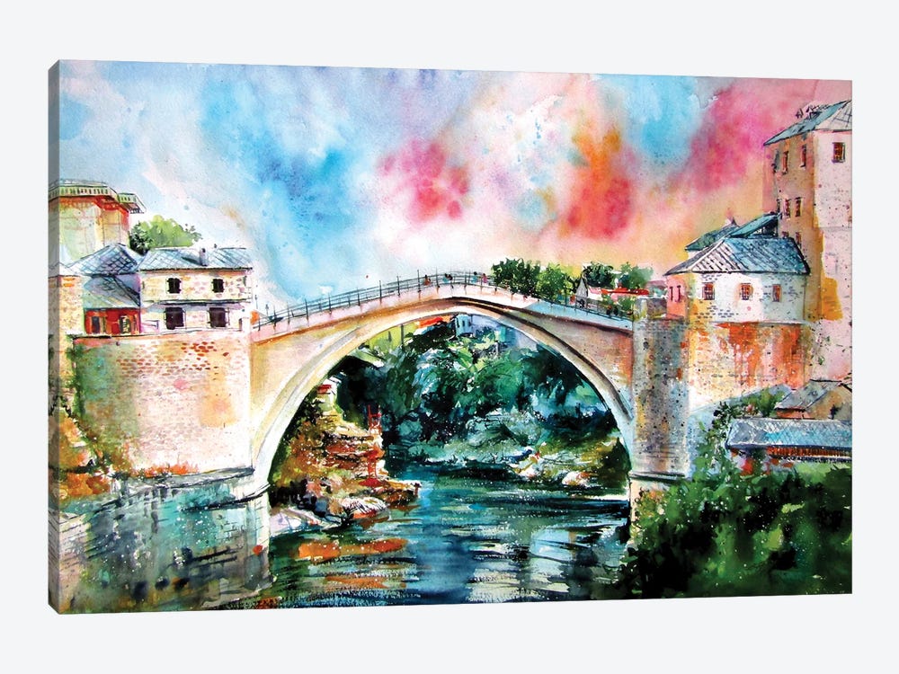 Mostar Bridge II by Anna Brigitta Kovacs 1-piece Art Print