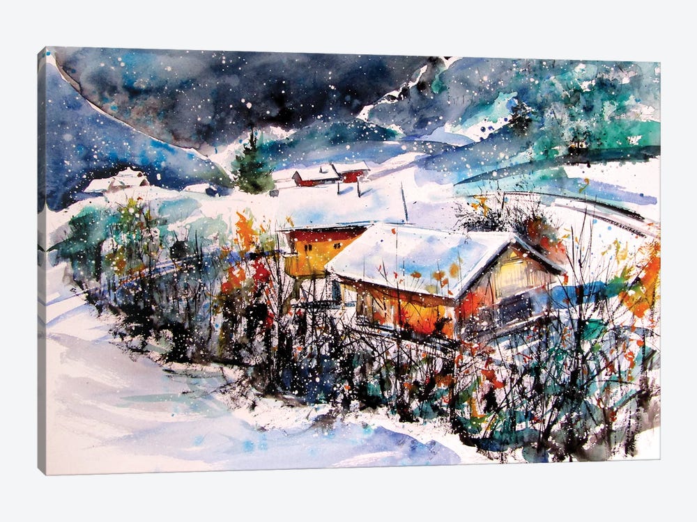 Wintertime II by Anna Brigitta Kovacs 1-piece Canvas Wall Art