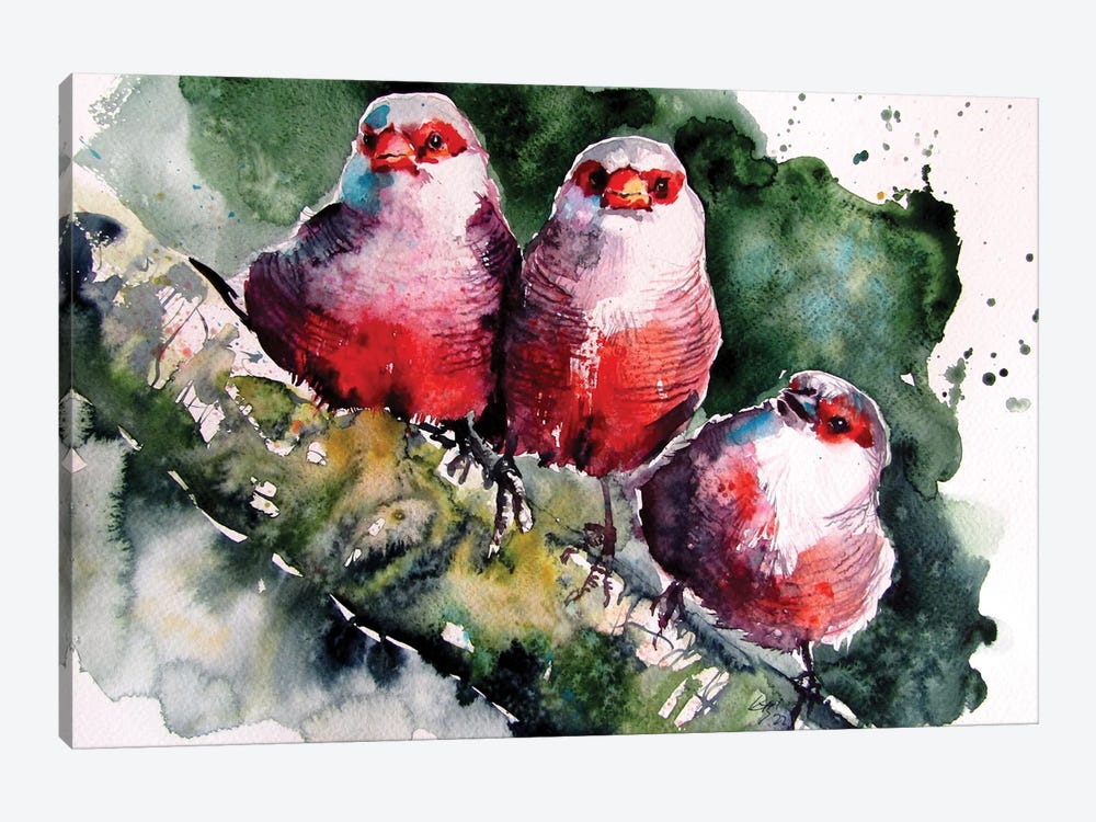 Birds by Anna Brigitta Kovacs 1-piece Canvas Art Print